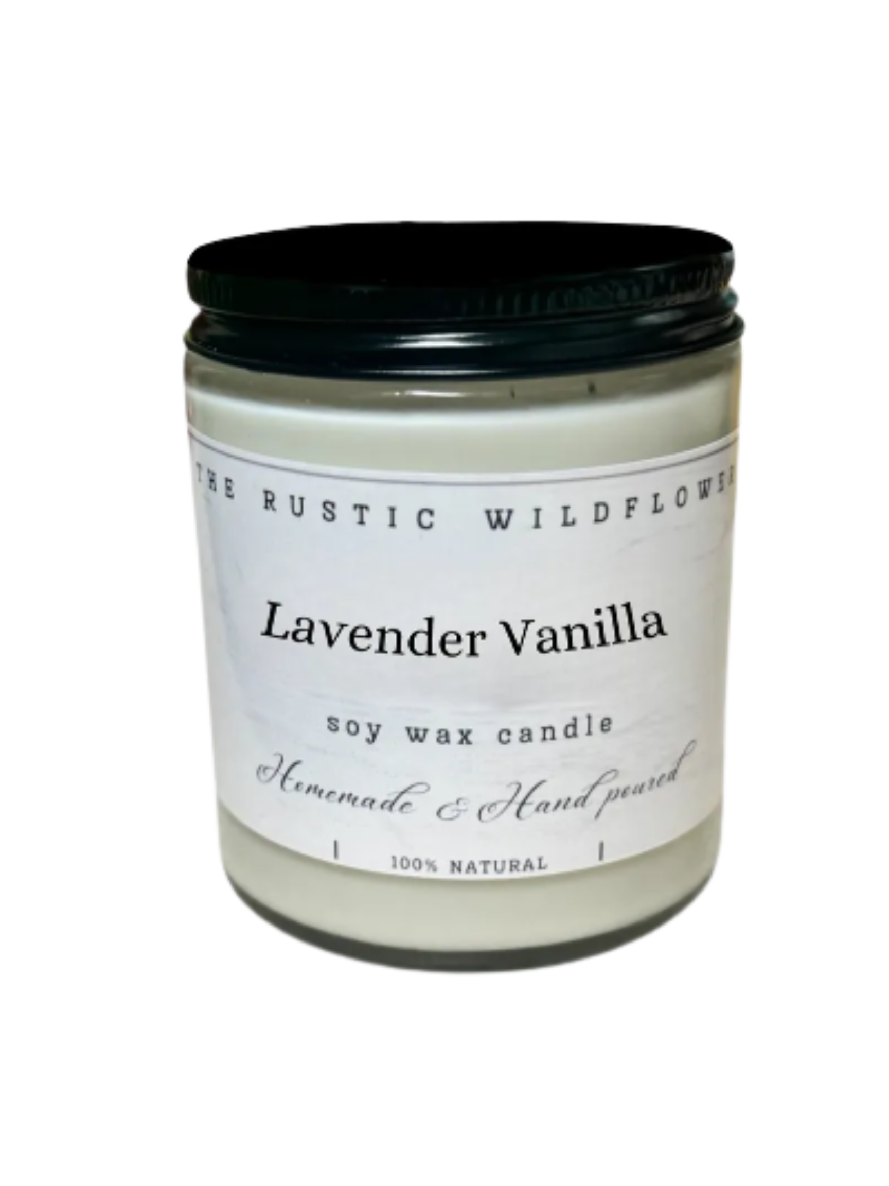 Lavender Vanilla - Single Wick Candle 8oz