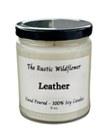 Leather - Single Wick Candle 8oz