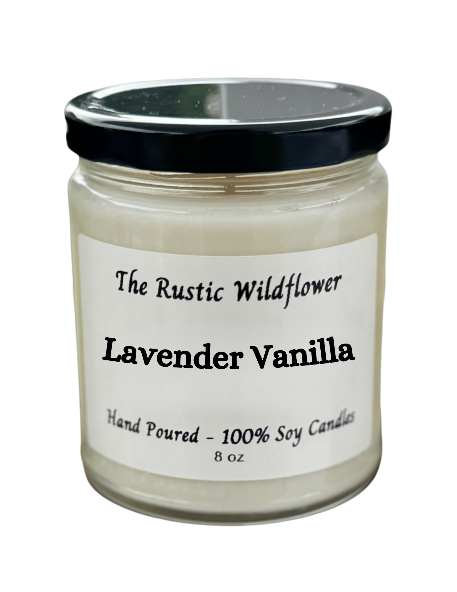 Lavender Vanilla - Single Wick Candle 8oz